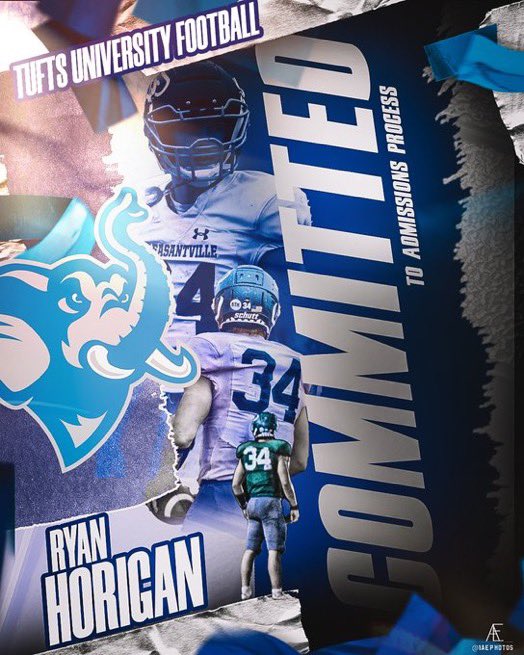 I am honored to say that I am fully committed to the admissions process at Tufts University. Thank you to my family and coaches who have supported and believed in me every step of the way. I am grateful for this opportunity. 
Go Jumbos! 🐘

<a href="/CoachRynne/">Scott Rynne</a> <a href="/CoachCivs/">Jay Civetti 🐘</a> <a href="/pvilleFB/">Coach Becerra</a>