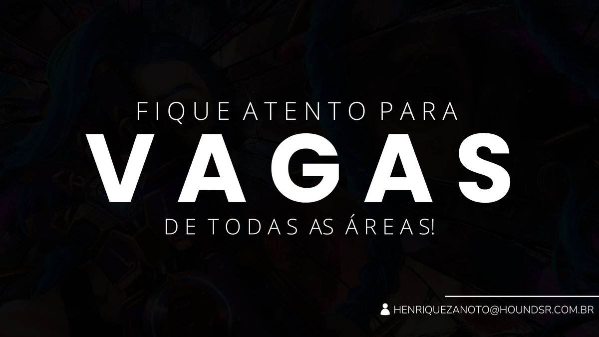 Bora iniciar 2024 com VAGAS ! 🚀

A partir desse ano, utilizarei meu perfil para divulgar as vagas de diversas áreas e empresas.

Se você está procurando por um emprego ou por uma futura realocação, não deixe de me seguir por aqui ou pelo LinkedIn para ficar por dentro!

RT =🥇