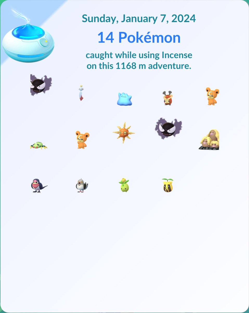 GoProCraig's tweet photo. Can you spot the shiny? Surprisingly good IVs too! ✨🤩 #shiny #Ditto #PokemonGO https://t.co/iUUhABtIoX