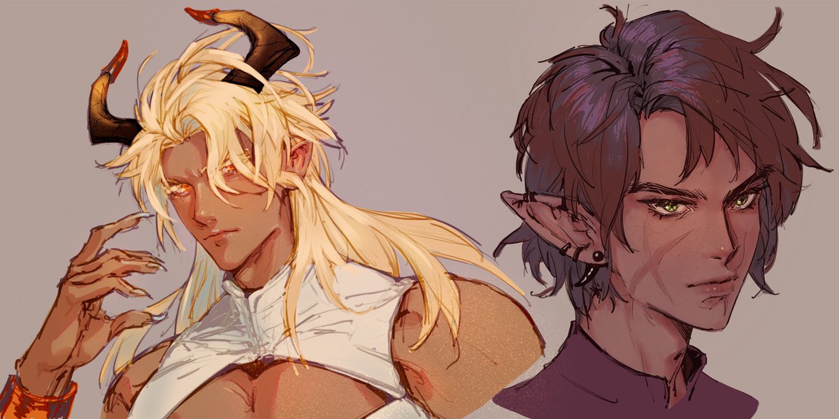 Setael's tweet photo. First week of drawing every day is done 💀 https://t.co/RDuxwO4rEa