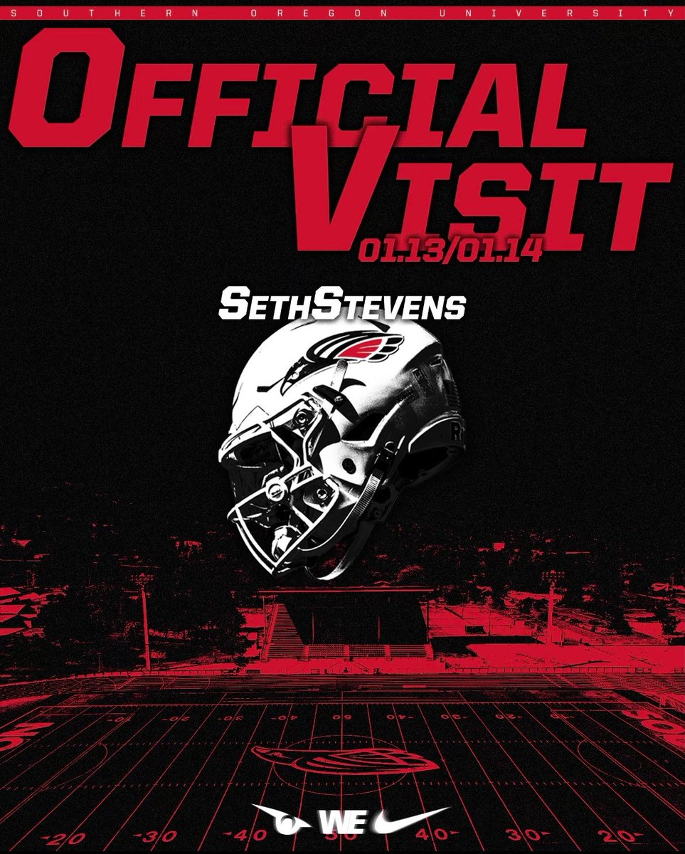 Looking forward to my Official visit this weekend at SOU!!! Thanks to <a href="/SOU_CoachBBrown/">Berk Brown</a> for the invite. <a href="/SOU_Football/">Southern Oregon Football</a> @Currie_SOU_QBs @SOU_CoachStew <a href="/StinnToWin/">Tyler Stinn</a> #WE