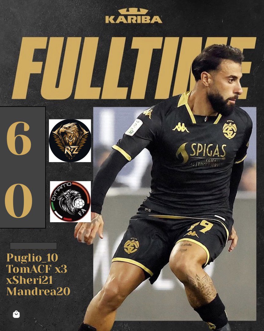 Redzone69Es's tweet photo. 📢| FULL TIME !!
🏆| @VPGSanMarino 18^giornata
🤝| VS #fcDynamo
✅| 6-0
⚽️| @Puglio_10, @icstomacieffe x3, @Sheri9971, @Mandrea201
🧙♂️| @xDante99 x3, @xMario21_ x2
⭐️| @xDante99
#CmonEagles #RZ69 https://t.co/DrdzKEReLq