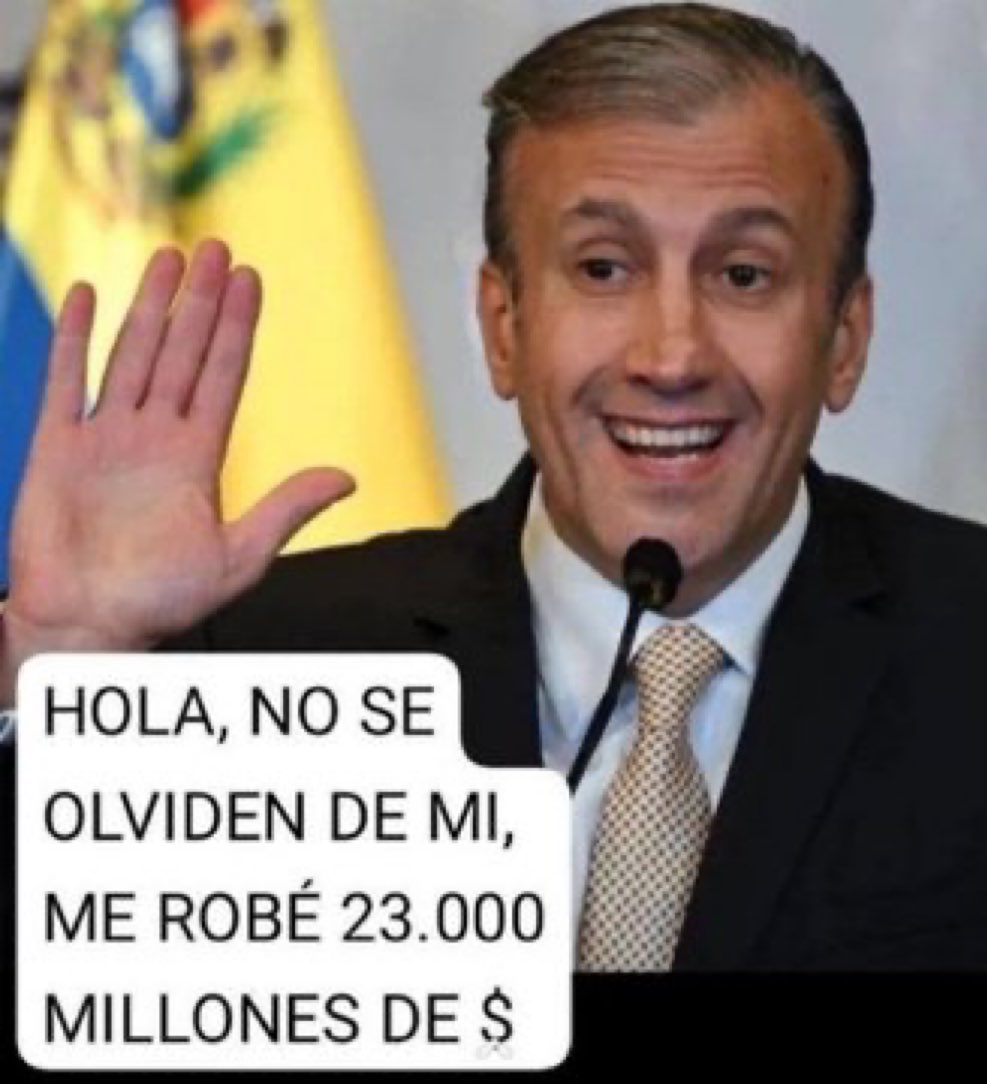 Proctologo's tweet photo. Venezuela pierde Citgo por no tener 19.000 millones de dólares para pagar el embargo por sus deudas. 

Tarek El Aissami se robó 23.000 millones.

Si le entregamos a los EEUU a Tarek, pagaríamos y nos darían 4.000 millones de vuelto, más la ñapa de la recompensa de 15 millones. https://t.co/Ti3NiXRVvk