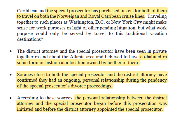 Techno_Fog's tweet photo. Wow - 

Fulton County DA Fani Willis (allegedly) sleeping with the Special Prosecutor she appointed.

His earnings - stemming from her appointment - have paid "for both of them to travel on both the Norwegian and Royal Caribbean cruise lines."

lol https://t.co/gh01A4Qljx