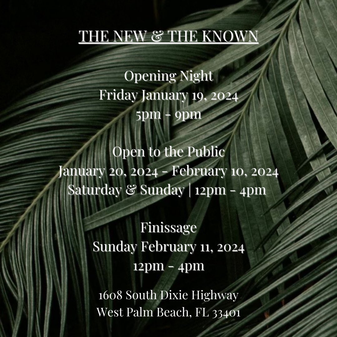 MY NEXT ART SHOW!
A massive <a href="/Oreo/">OREO Cookie</a> and jars of <a href="/MiracleWhip/">Miracle Whip</a> <a href="/Hellmanns/">Hellmann's Mayonnaise</a> <a href="/DukesMayonnaise/">Duke's Mayo</a> may show up! 
THE NEW &amp; THE KNOWN
Friday January 19, 2024 - 
Sunday February 11, 2024
1608 S Dixie Highway
West Palm Beach, FL 33401
❤️🎨❤️
ashleighwalters.net