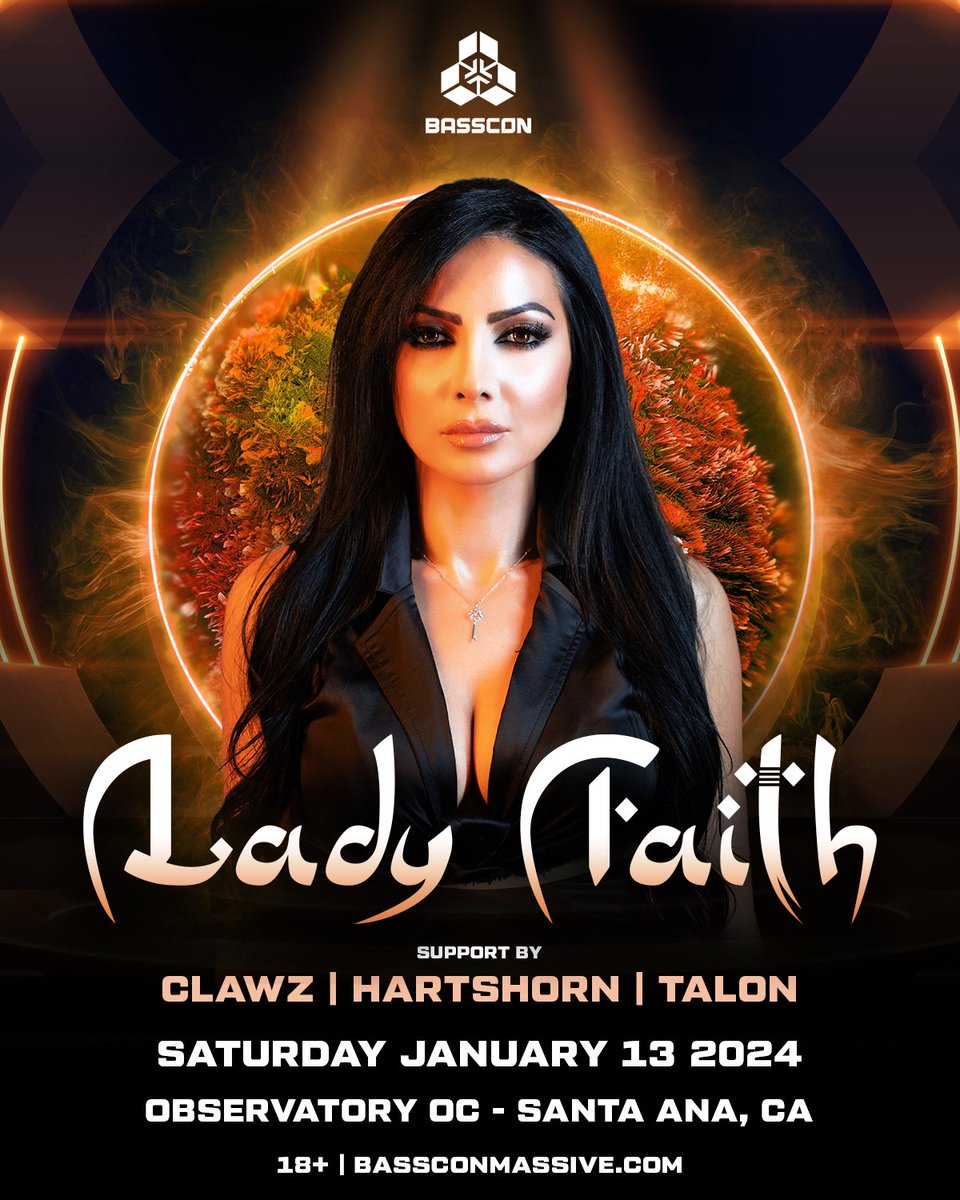 THIS SATURDAY JAN. 13❗️Party with <a href="/djladyfaith/">LADY FAITH</a> + support by <a href="/clawz_music/">Clawz</a>, <a href="/hartshorn303/">Hartshorn</a>, and @talonWTF at @observatoryoc.🥳 Don't slack, lock in your tickets now at bsscn.cc/ladyfaith-oc!🔗
