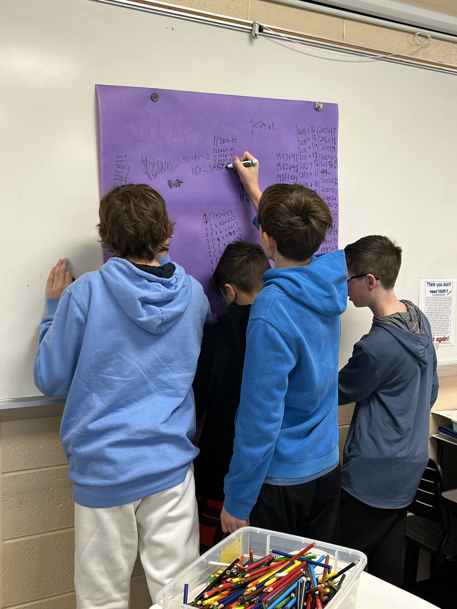 How many ways can you write 2024? Loved seeing the creativity and collaboration among students! <a href="/JerlingJayhawks/">Jerling Junior High</a>