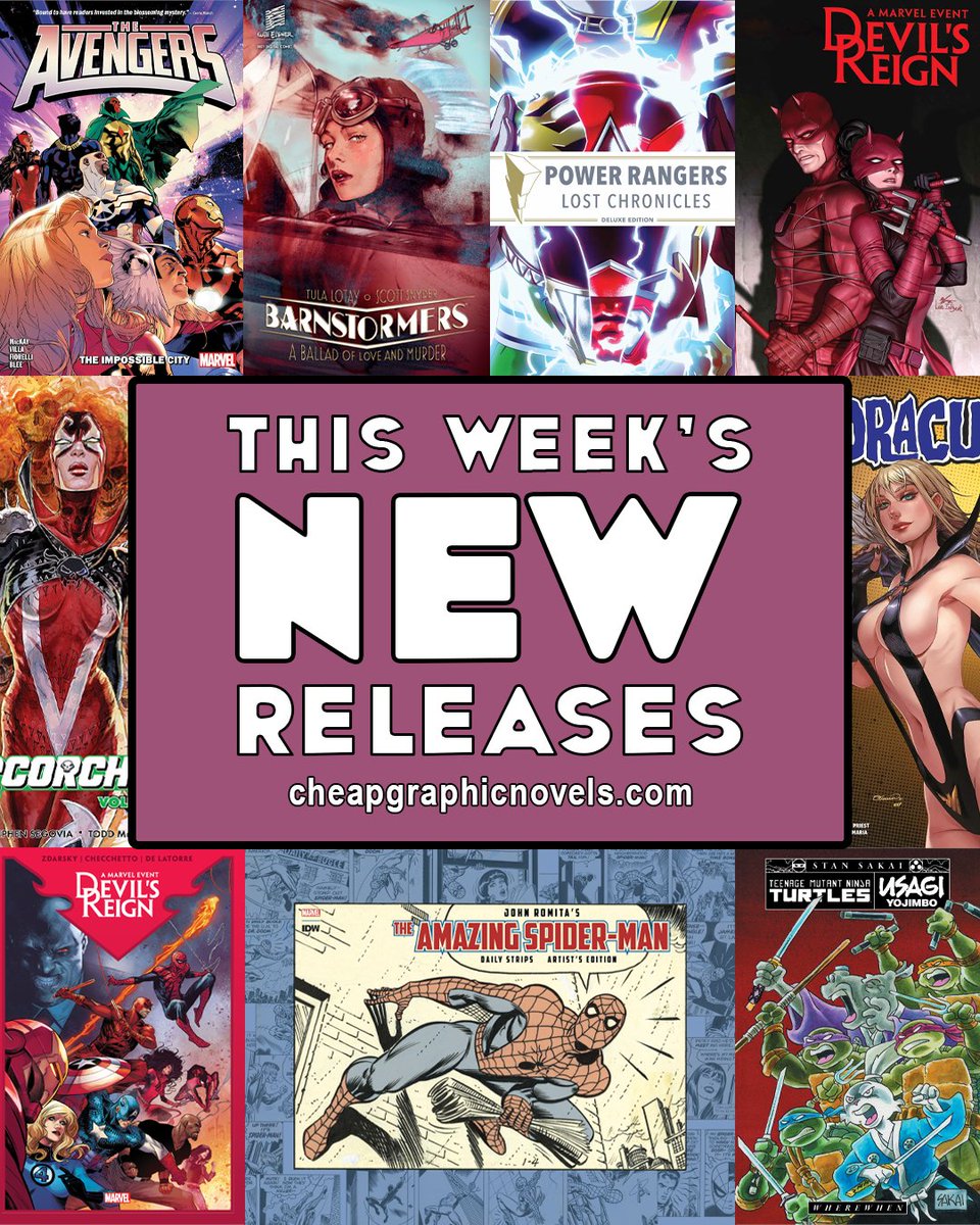Ready for NEW RELEASES? We've got all the latest books and titles on our website CheapGraphicNovels.com right now! Head over and see what you can pick up today 📚✨