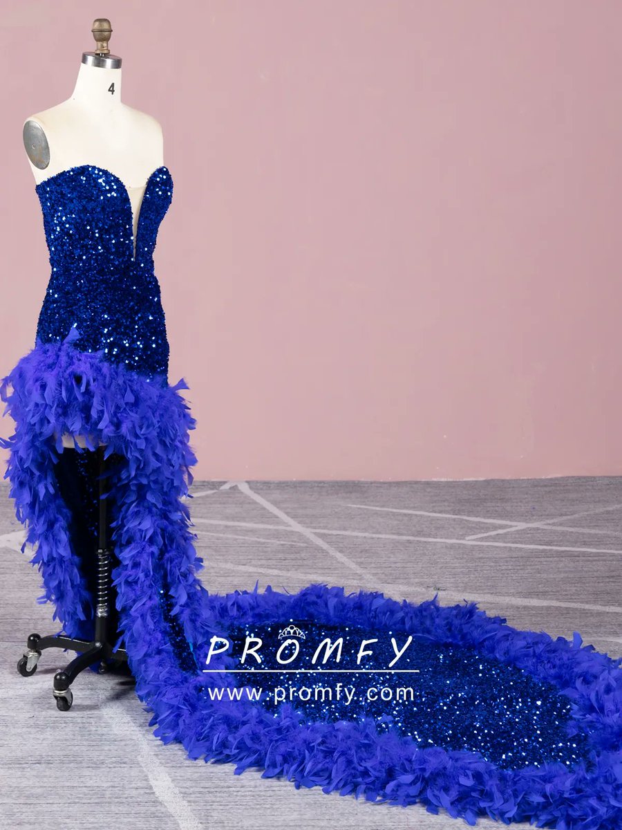 promfy_official's tweet photo. High-split Long Feathered Train Glitter Sequin Prom Gown
#promfy #longtrainpromdress #feathertrainpromdress #redsequindress #royalbluepromdress #goldblacksequin #africanamericanpromdress #promdresses2024 #UniquePromDress
https://t.co/UYN2IFWZQe https://t.co/FMVkxhSAHb