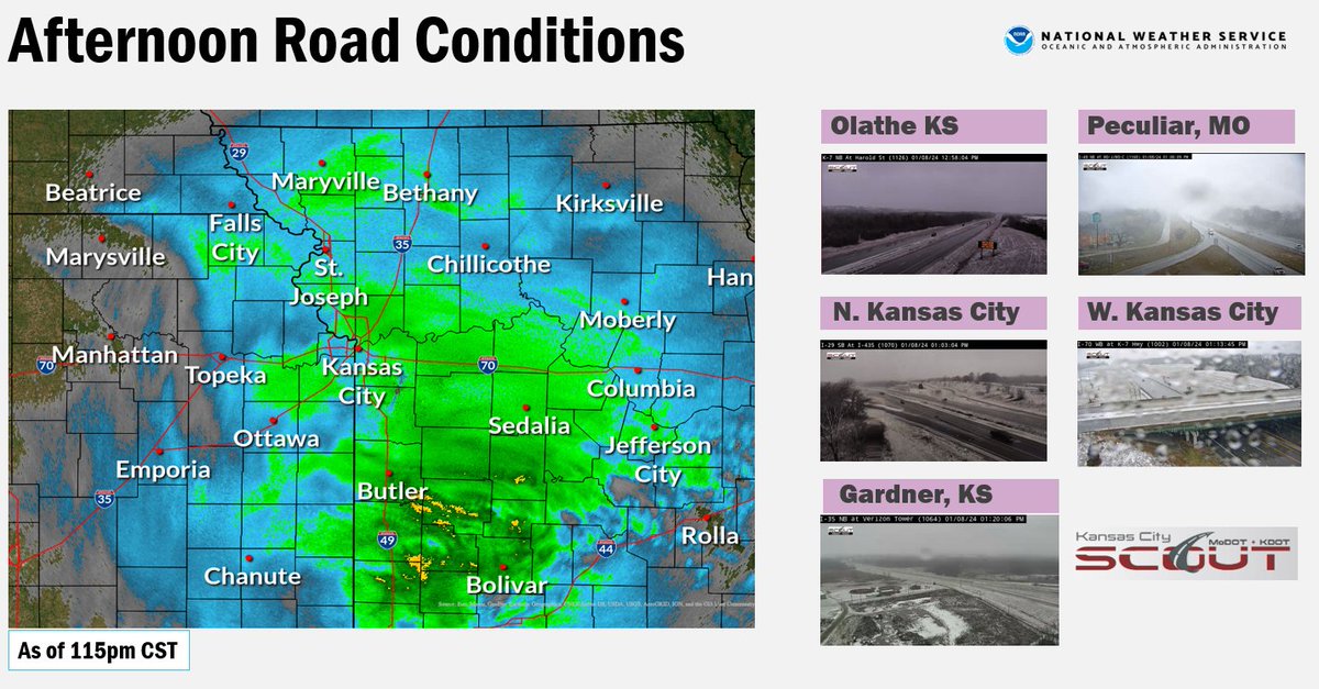 NWSKansasCity's tweet photo. 1:30pm Update: Good Afternoon! Here's our latest forecast update for the region and we've expanded the Winter Storm Warning to now include the KC Metro and locations along and north of the Missouri River. #snow #kswx #mowx https://t.co/zpJgqRVkhi