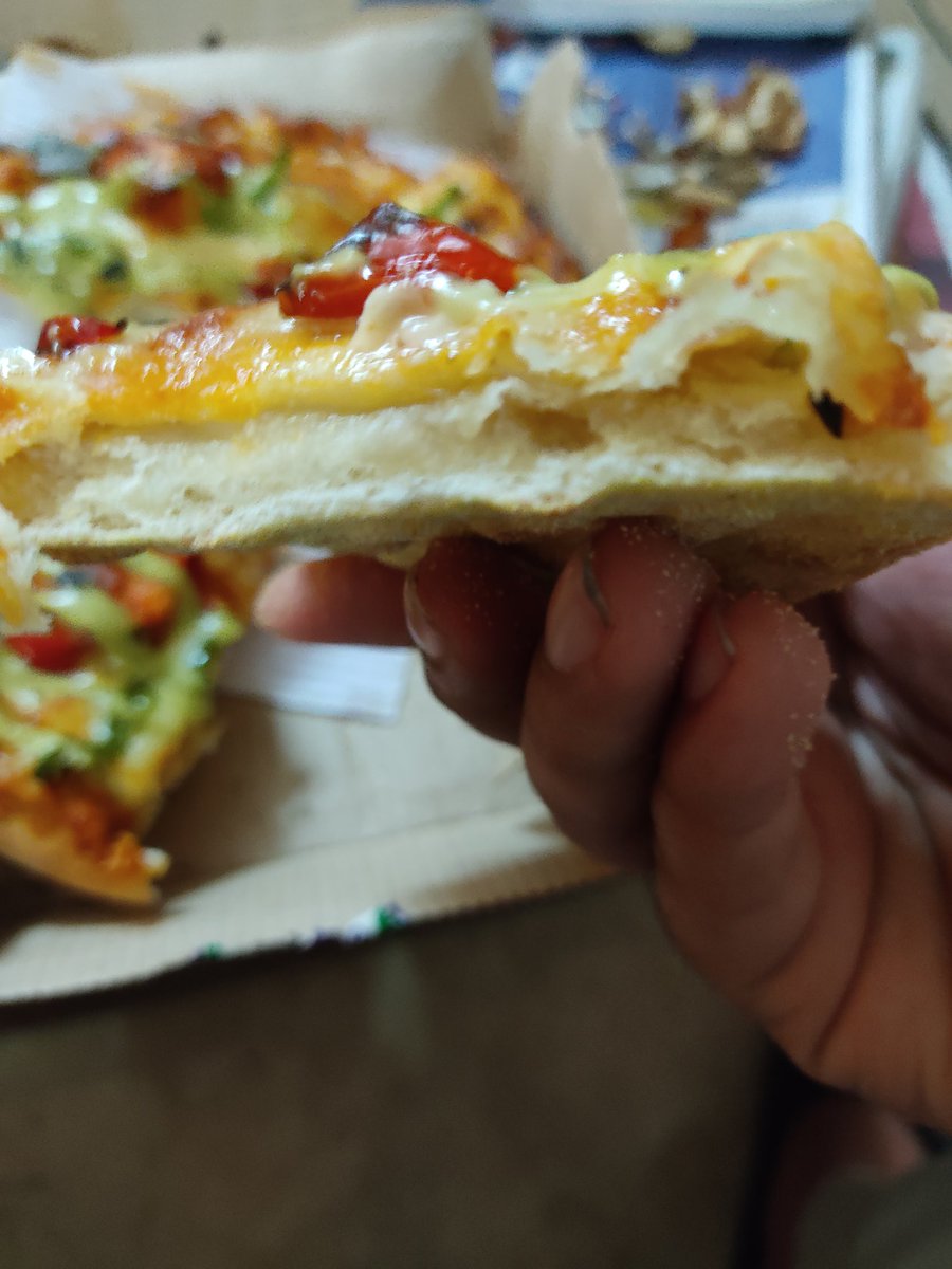 Dunkin_Douglas's tweet photo. Hi @dominos_india @dominos i recently ordered some pizzas &amp; sides from u. 
Two of the personal pizzas delivered raw. The dough was totally uncooked I'm disappointed never expected this from u. I always order from same branch but this time 😞 https://t.co/U3kxoc6o19