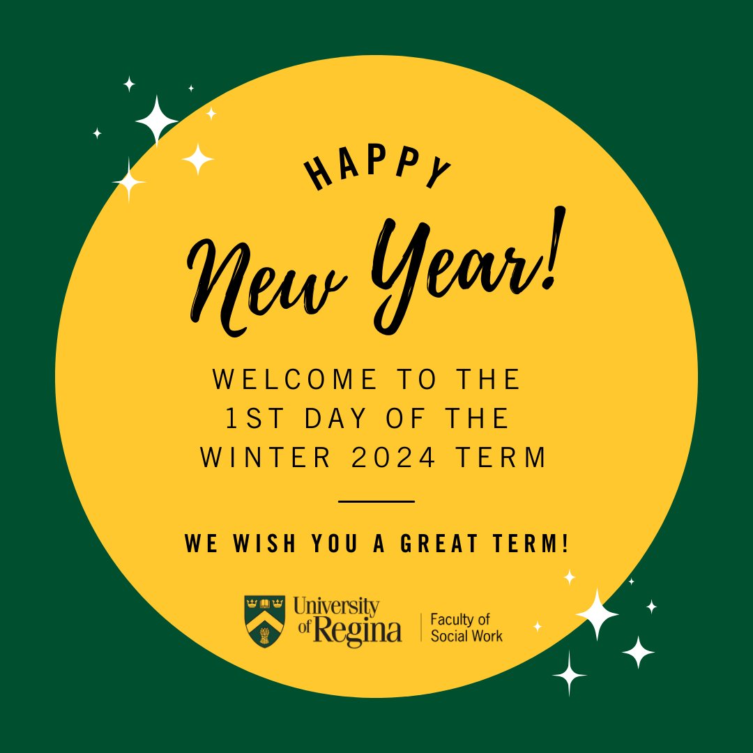 Welcome back students! Embrace the fresh start of the winter term with  enthusiasm and curiosity. Wishing you a year filled with new knowledge,  exciting challenges, and endless possibilities. Happy New Year! 🎉

#UofRegina #gofartogether #WeAreUofR