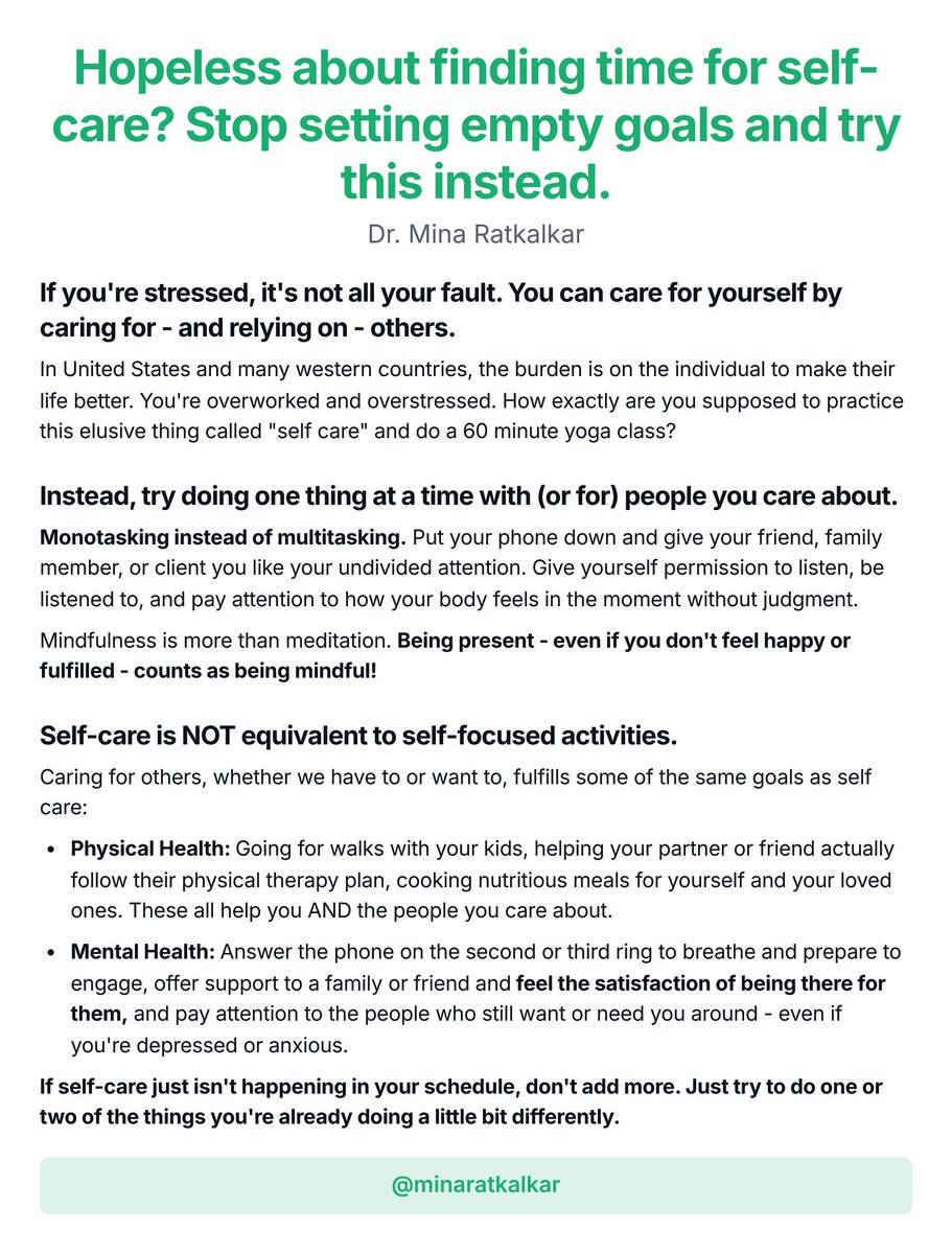 Hopeless about finding time for self-care? Stop setting empty goals and try this instead.
