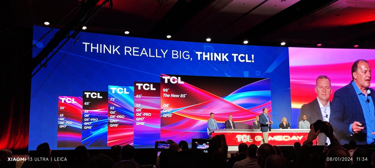 GeekZillaTech's tweet image. Hasta 115&quot; @tclmex ofrece entretenimiento a un nuevo nivel en #CES2024 , además de sonido Dolby Atmos con las #TCLSoundBar