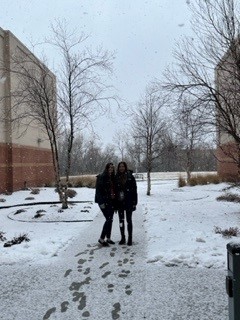 Snow! Snow! Snow! It won't be long, we'll all be there with... Snow!  PM&amp;R 4th year residents, Dr. Woods and Dr. Jonswold at <a href="/Madonnarehab/">MadonnaRehabHospitals</a> #iamunmc #physiatry