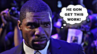 DesiBaker_'s tweet image. “He Gon’ Get This Work!” 
@iAmLoadedLux 

(couldn’t get the hair completely right but my best attempt)

#BattleRap #LoadedLux #DBCreations #AIArtwork