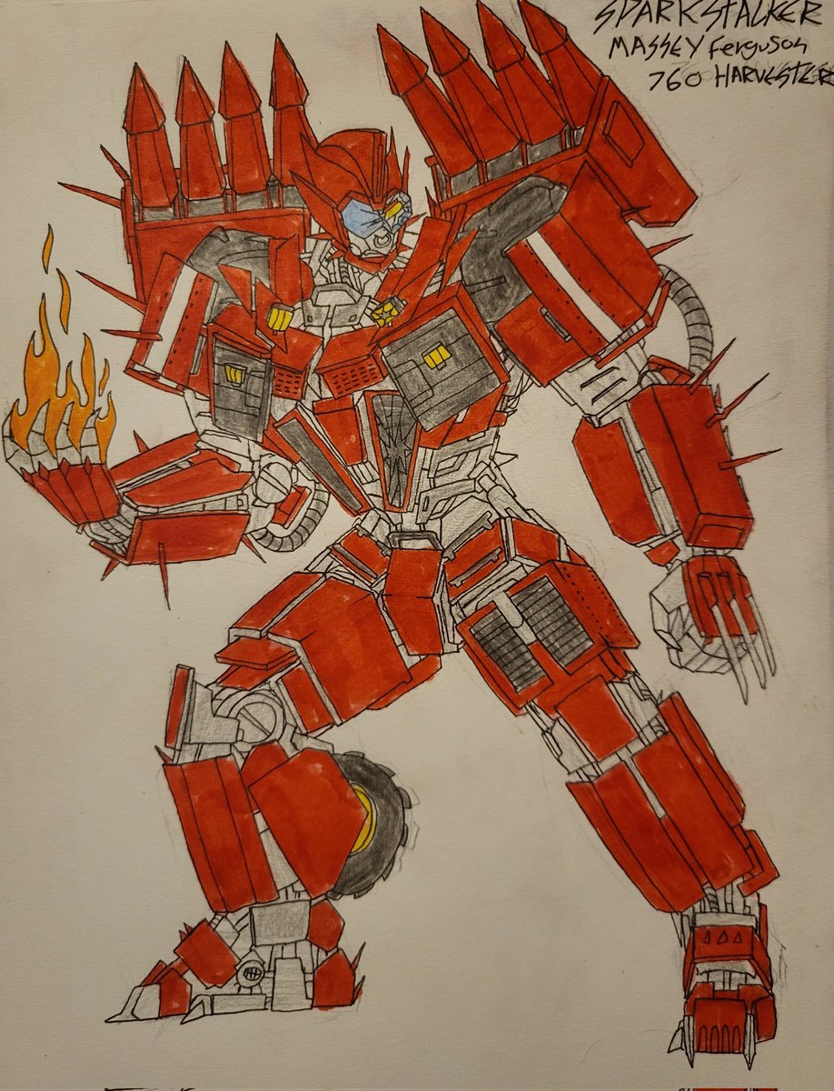 OmegaRedArts1's tweet image. Transformers reanimated designs (51)

SPARKSTALKER 

Sparkstalker is a Massey ferguson 760 combine harvester and is 26ft tall

#transformersreanimated #transformers #firecon #transformersriseofthebeasts #maccadam #masseyferguson #combineharvester