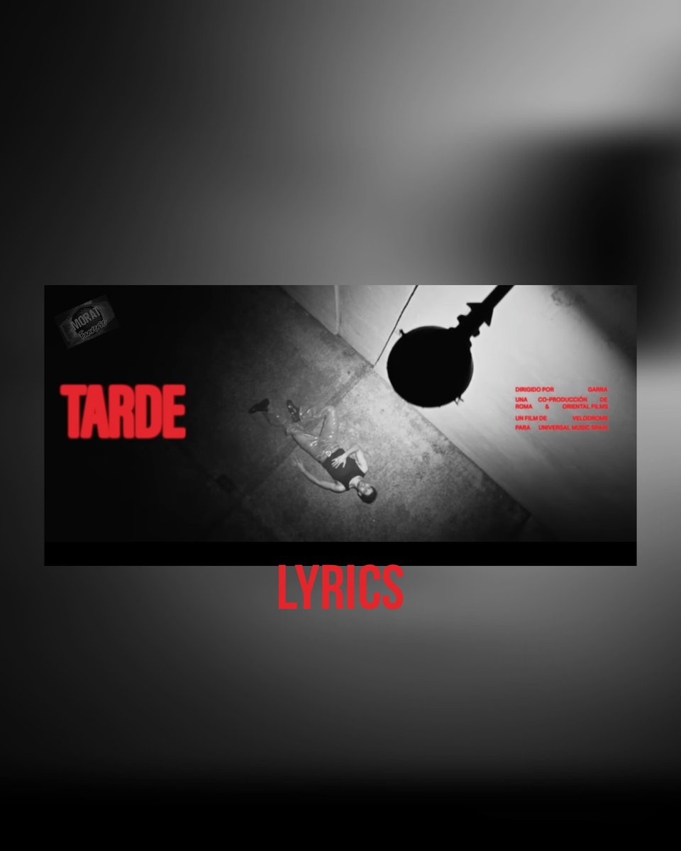 Apologies! While we've been listening to it nonstop, we just realized we never shared the English translation of Tarde (Late) 🙈 it is ironically fitting though that we are Tarde with it 😶the lyrics are on our IG page instagram.com/p/C12e0_BveJM/… 

#moratbanda #morat #moratfans