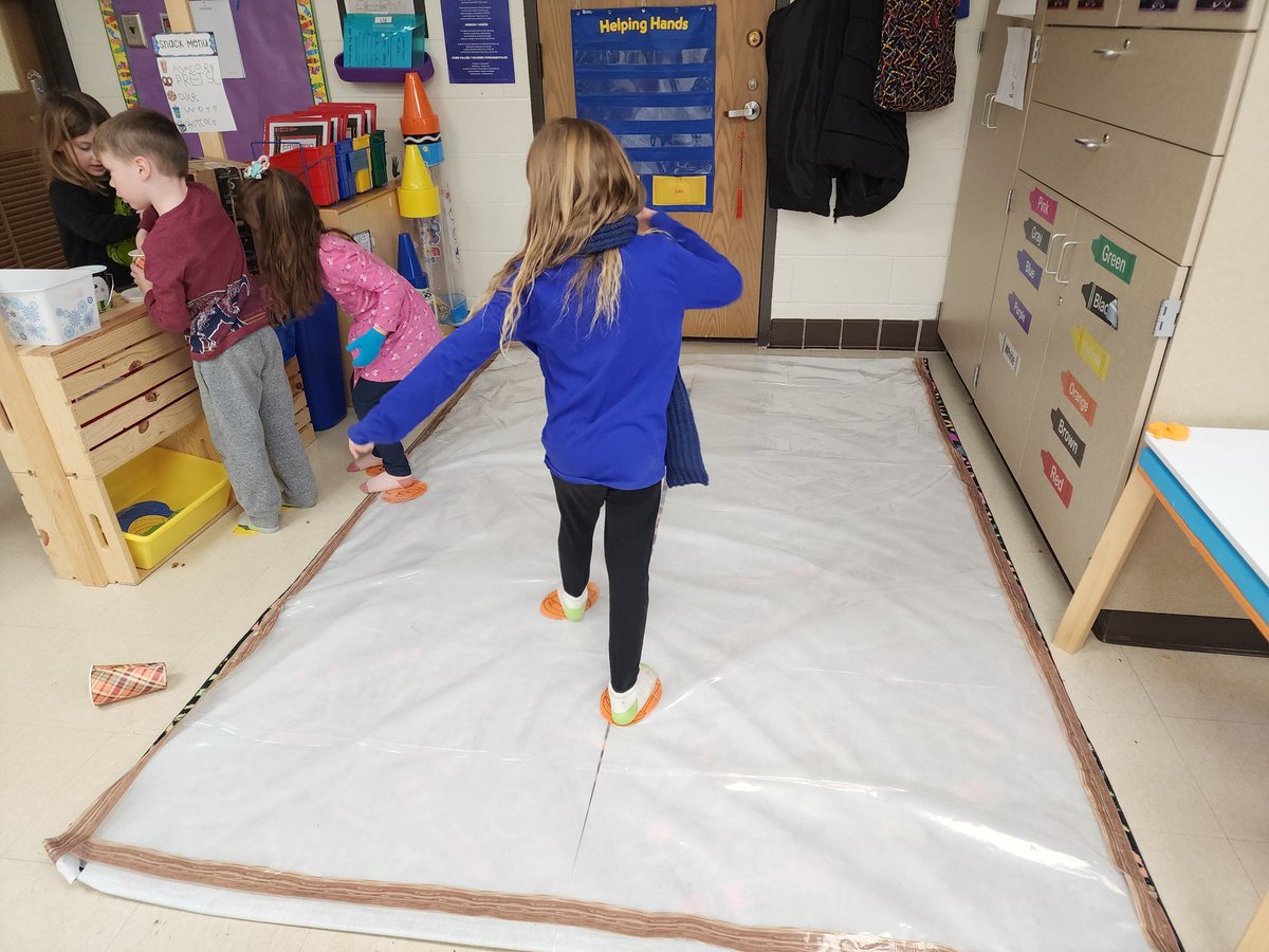 Today was an exciting day in Ms. Daveler's class! The annual ice skating rink opened for business. 
#powerofplay #purposefulplay #iceskating #langleyskids #foreverfun #kindergartenrocks
