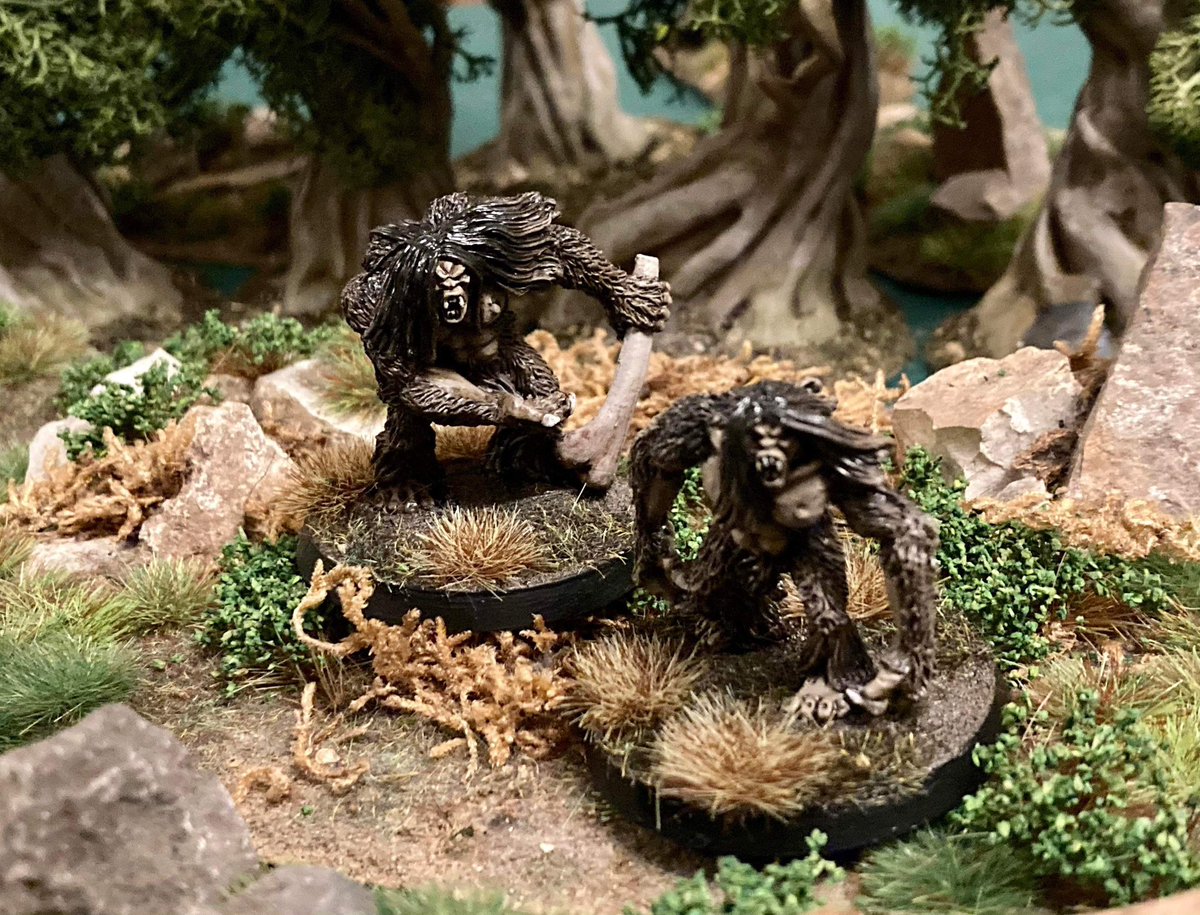 foreststroller's tweet photo. New year new minis for the hobby, recently purchased #silverbayonet Canada and have (when I have time) been painting up two units along with some suitable monsters for the big woods #wargaming #historicalwargaming #horror #canada #napoleonic https://t.co/u8HEl4EXTl