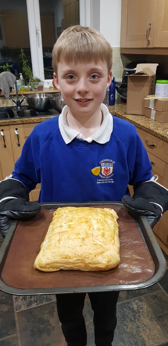 kielderlass's tweet photo. @LanchesterEP second attempt was even better than the first, we must be learning! #GalettedeRois #KingsCake https://t.co/IS5nNYT4OG