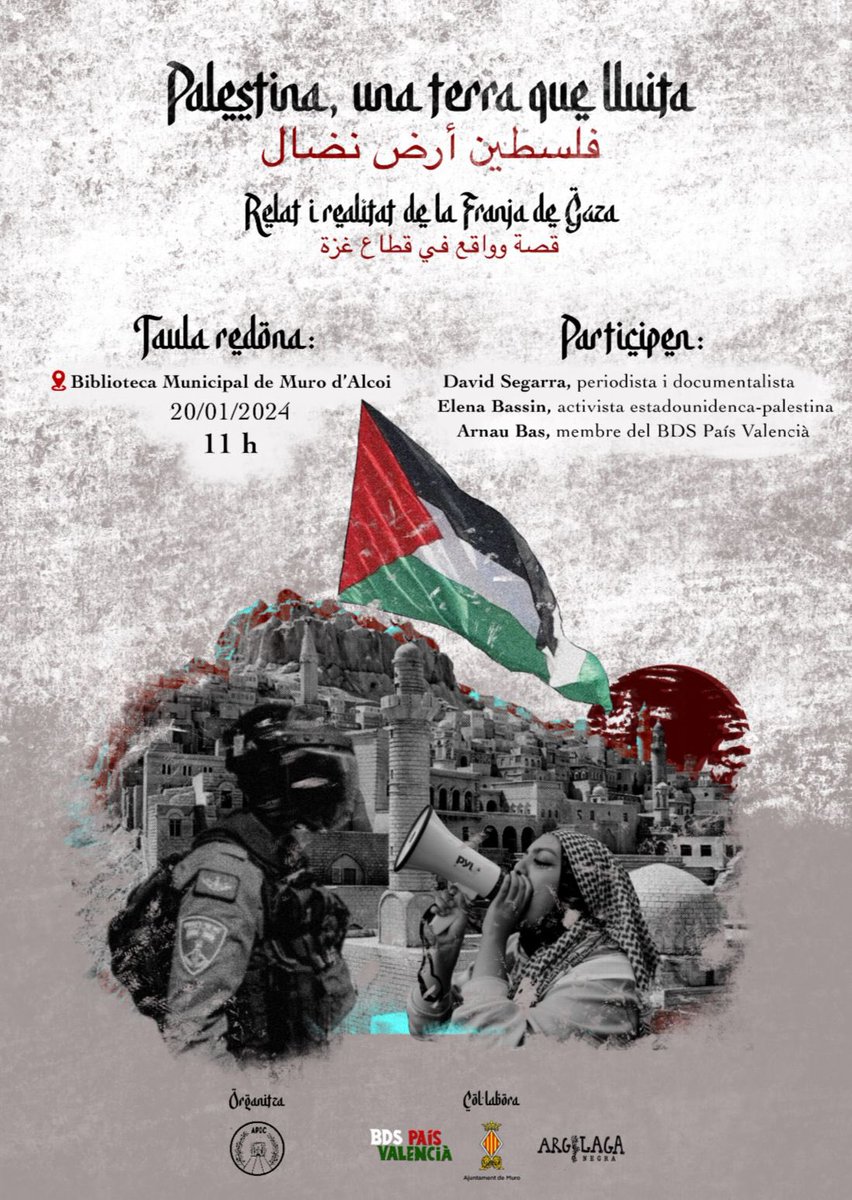 assemblea_APOC's tweet photo. 📣Nova taula redona: Palestina, una terra que lluita!

🇵🇸Un tema que ens afecta, ens commou i del qual mai es parla prou. 

💭 Volem crear un espai de reflexió i de conscienciació al voltant de Palestina i de la vulneració sistemàtica dels drets dels palestins. https://t.co/4MjRJco2Rw