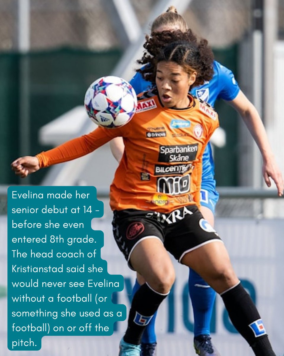 SoShxDid's tweet photo. ๐ธ๐ช After beginning her pro journey at 14, Evelina(she/her) will now be starting a new adventure at the @orlpride and who knows, maybe @evelinaduljan's @swewnt is just around the corner.
#thegameneedsher #upandcoming #investinwomen #woso #womensfootball #damfotboll #sheplayshere https://t.co/K1cuZgwKTU