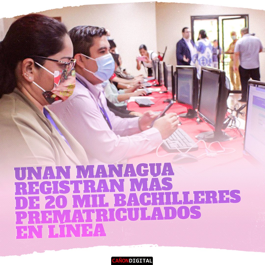 Las autoridades de la UNAN Managua han recibido más de 20 mil preinscripciones en línea de estudiantes de secundaria que buscan ingresar a una carrera universitaria en esta prestigiosa institución para el año lectivo 2024.

#Nicaragua
#2024HaciaNuevasVictorias