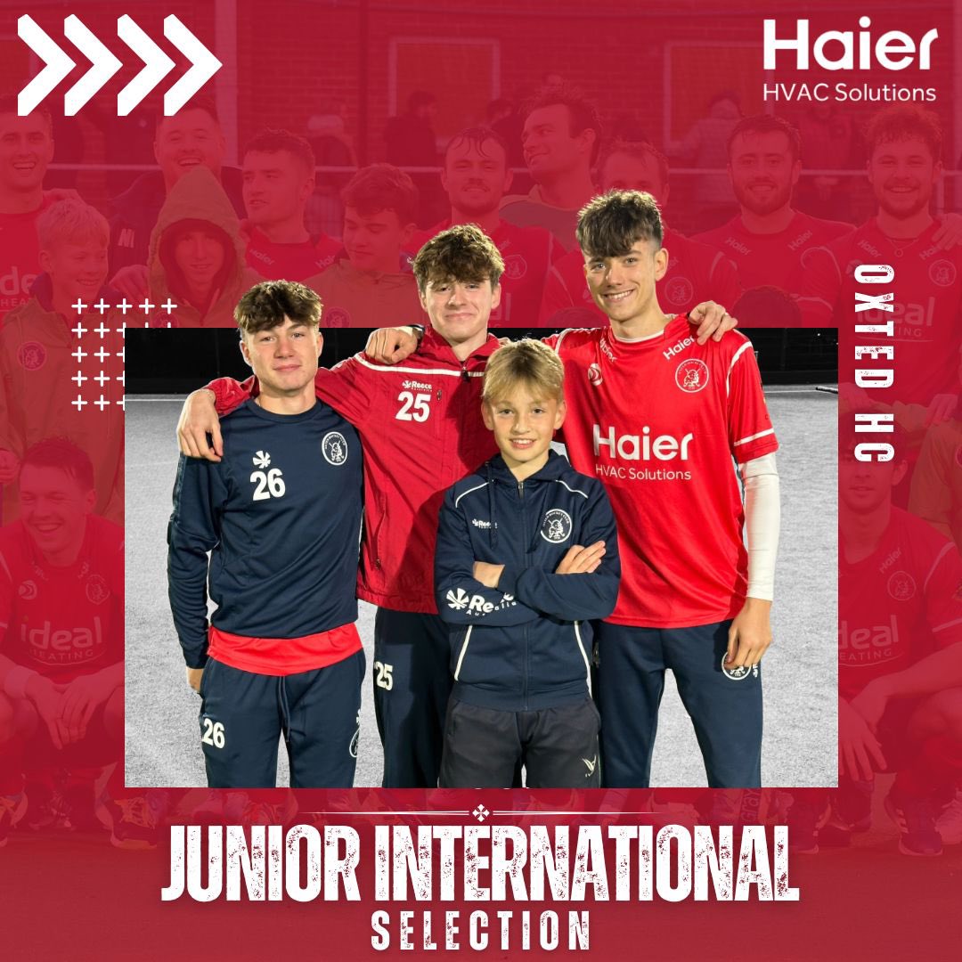 Congratulations to Oxted HC members Rory, Isaac, Olly &amp; Jake on their England junior international U16 &amp; U18 selections. Good luck for the forthcoming series’ over the summer. #coyo #otrain