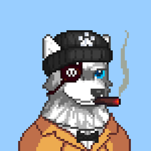 FranksandBacon's tweet photo. Watch out for the new pirate captain out of @WolfCapital_ 

He quit his normie job and is ready to fuck shit up on the high seas!

Trait swapping gave this wolf a real glow-up! 
Before and after: https://t.co/58wPtGr6EQ