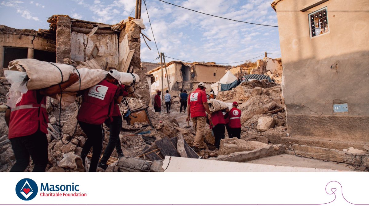 It has been over three months since the earthquake in Morocco that claimed almost 3,000 lives.

❤️ Our £10,000 grant helped the Moroccan Red Crescent (MRC) deploy 303 volunteers and staff, treat 50,000 people with first aid, and more.

📷 IFRC/Benoit Carpentier <a href="/BritishRedCross/">British Red Cross 🧡</a>