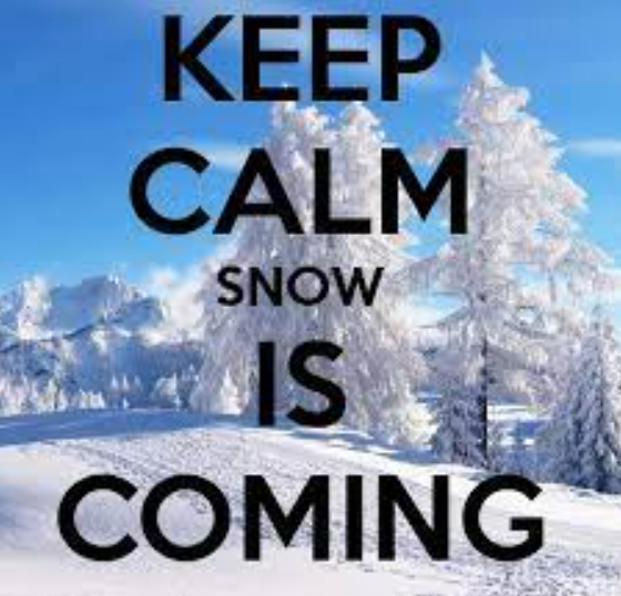 Personally the snow fall keeps me pretty calm. As long as I don't have to drive in it. 😁😁 Forecast this morning says "The snow is coming". Be safe everyone and slow down.