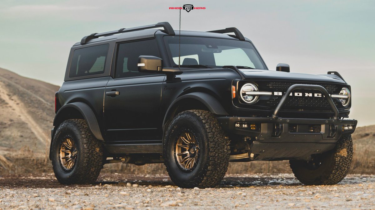 WheelHeroUSA's tweet photo. Unleashing the wild side on FUEL OFF-ROAD PISTON wheels - where adventure meets rugged elegance. #FordBronco #FuelOffRoad #OffroadAdventures 🏞️🚙💨 https://t.co/cHnCZ83LNl