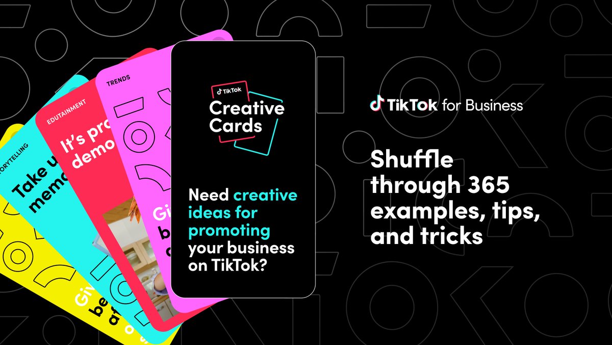 New year, new creative! Start your year off creatively strong with TikTok Creative Cards -- inspiring ideas to keep your content vibrant and exciting in 2024. Get started with the cards here: bit.ly/4aRlNmj 🚀 #NewYearNewCreativity