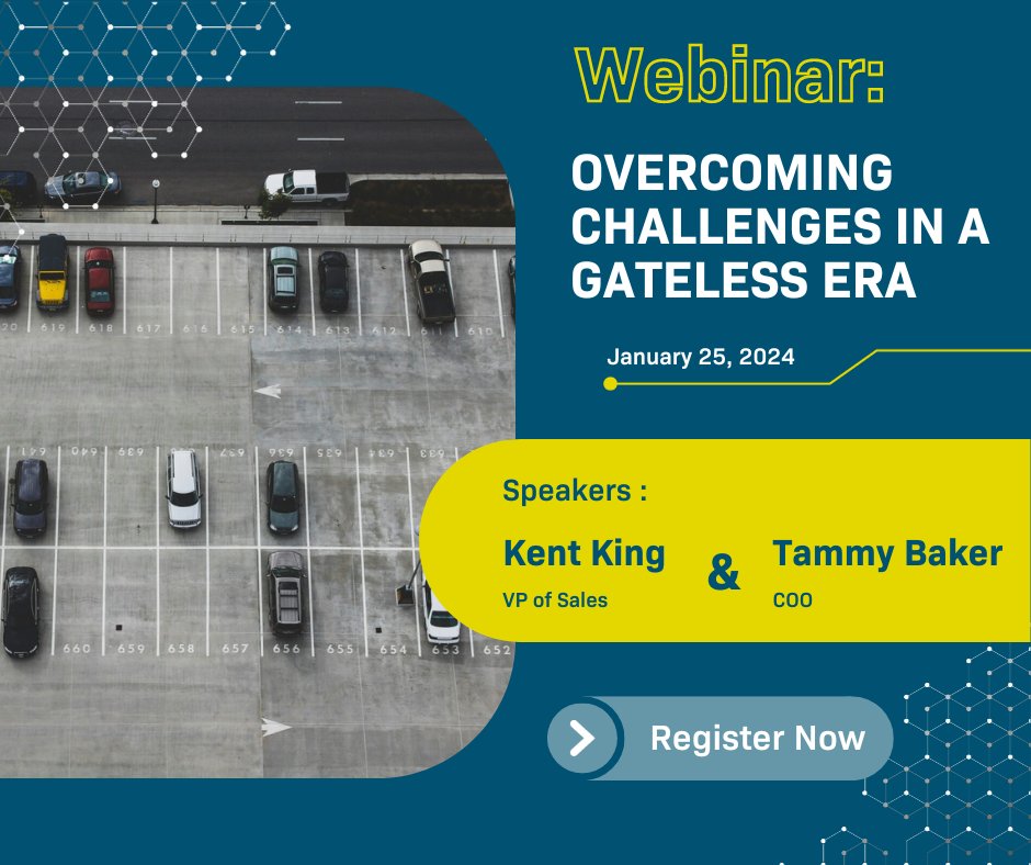 Dive into the world of Gateless Parking Operations!

Join our team as they present customer service strategies for gateless tech challenges.

Don't miss this!

Register now: ow.ly/snWF50QoRu5

#ParkerTechnology #parking #cx #customerservice #GatelessTech #Webinar