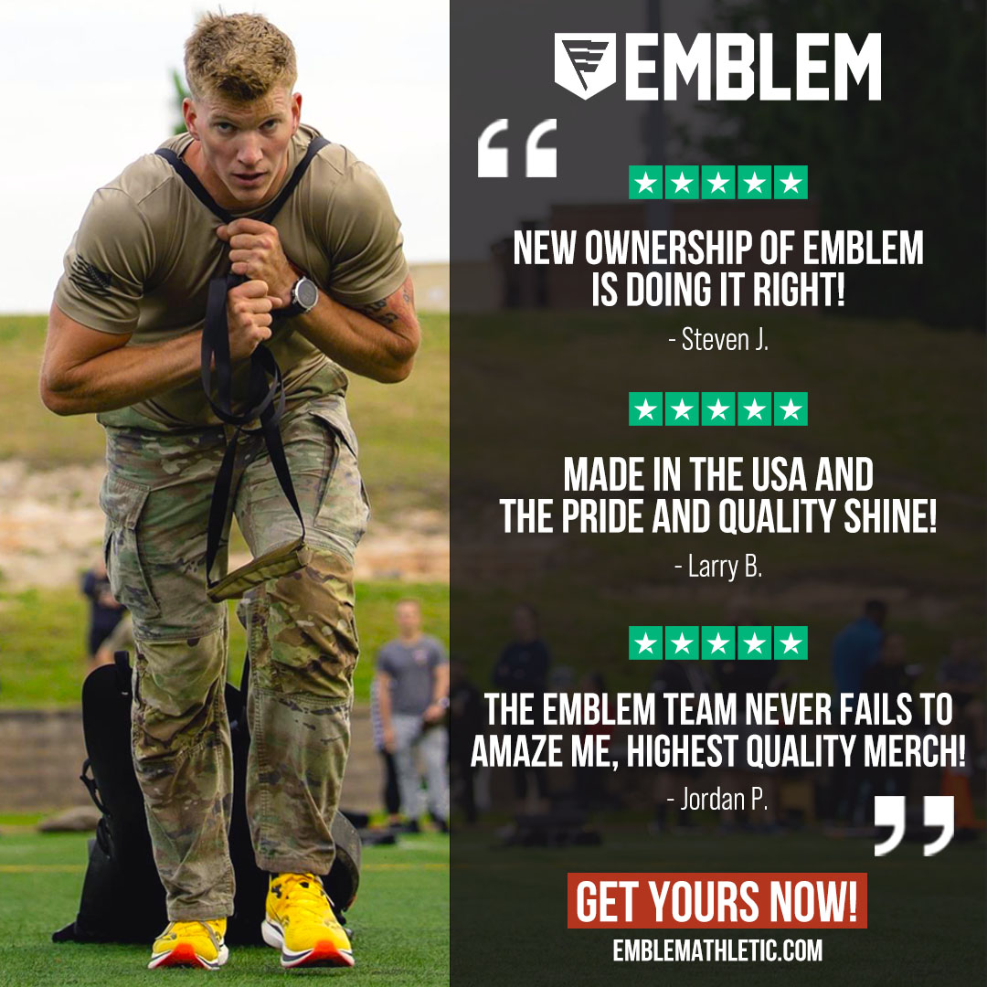 EmblemAthletic's tweet image. Your words, our motivation. Read what our customers are saying and join the community of those who choose Emblem. #builtforservice #madeinamerica