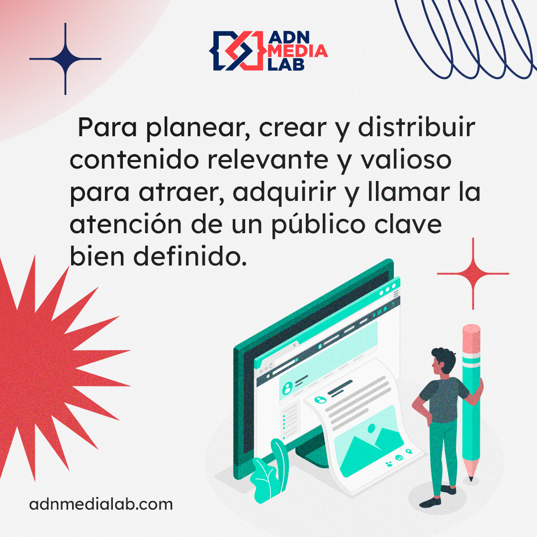 ADNMedialab's tweet photo. 🌐 ¿Conoces el Marketing de contenidos? El marketing de Contenido es una estrategia enfocada en la creación y distribución de contenido.
#ADNMediaLab #Agencias #Publicidad #Marketing #Tendencias #Brandlove #Contentmarketing https://t.co/MFdwwrfZpY