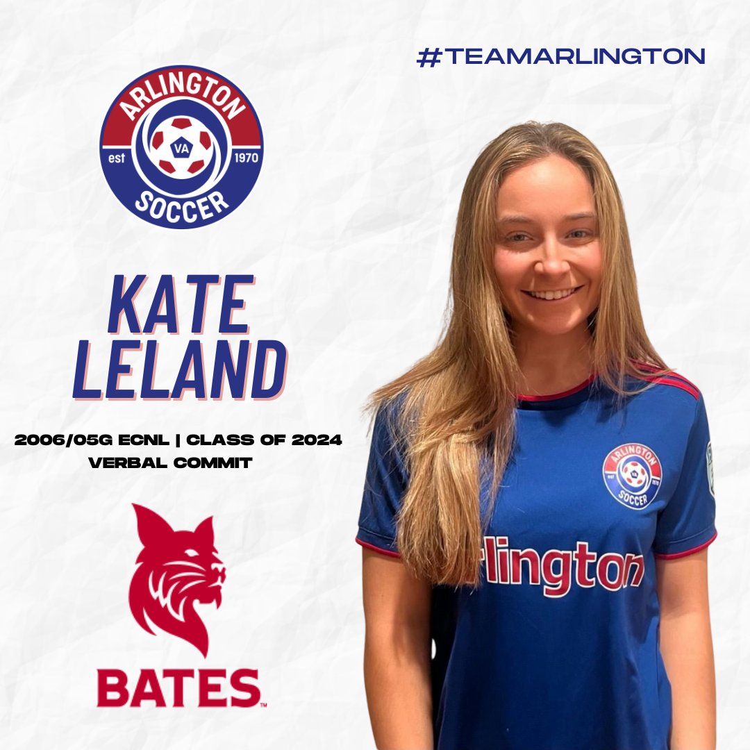 Big congratulations to Kate Leland on committing to the admissions process at Bates College!  

Way to go, Kate!  

#TeamArlington
