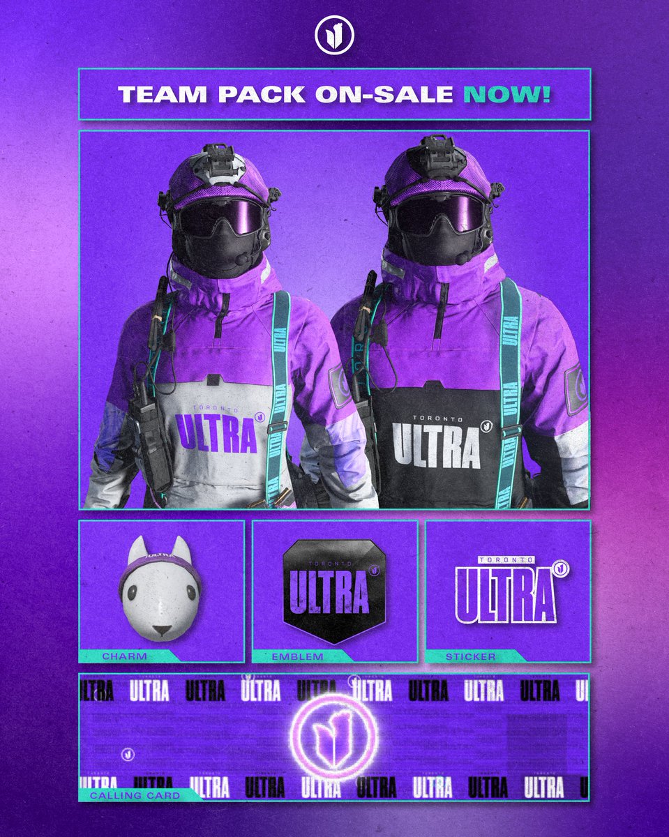 Toronto Ultra (@torontoultra) on Twitter photo 🚨 TEAM PACK GIVEAWAY 🚨
This is your chance to win a FREE Toronto Ultra team pack!
To enter:
☑️ Follow <a href="/TorontoUltra/">Toronto Ultra</a>
💜 Like + RT
🎮 Comment your platform (Steam, BattleNet, Xbox or PlayStation)
#StrengthIntheNorth | #CDL2024 🚨 TEAM PACK GIVEAWAY 🚨
This is your chance to win a FREE Toronto Ultra team pack!
To enter:
☑️ Follow <a href="/TorontoUltra/">Toronto Ultra</a>
💜 Like + RT
🎮 Comment your platform (Steam, BattleNet, Xbox or PlayStation)
#StrengthIntheNorth | #CDL2024
