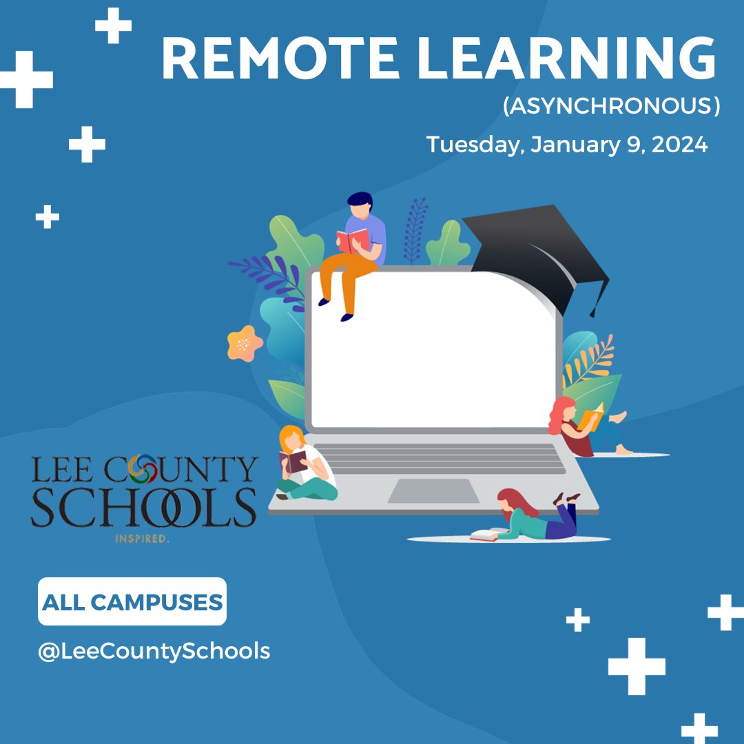 Due to the expected severe weather on Tuesday, January 9, LCS will transition to a remote learning day for STUDENTS. Teachers have provided assignments for students to complete from home. All after-school activities for Tuesday, January 9 are postponed.