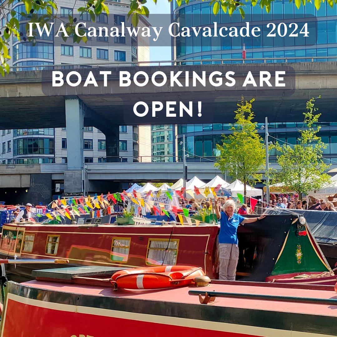 Boat Bookings are Open!  To secure your place at the biggest and best waterways festival go to the IWA website.  May 4th - 6th 2024   All details are available here: waterways.org.uk/support/ways-t… We can't wait to see you there!