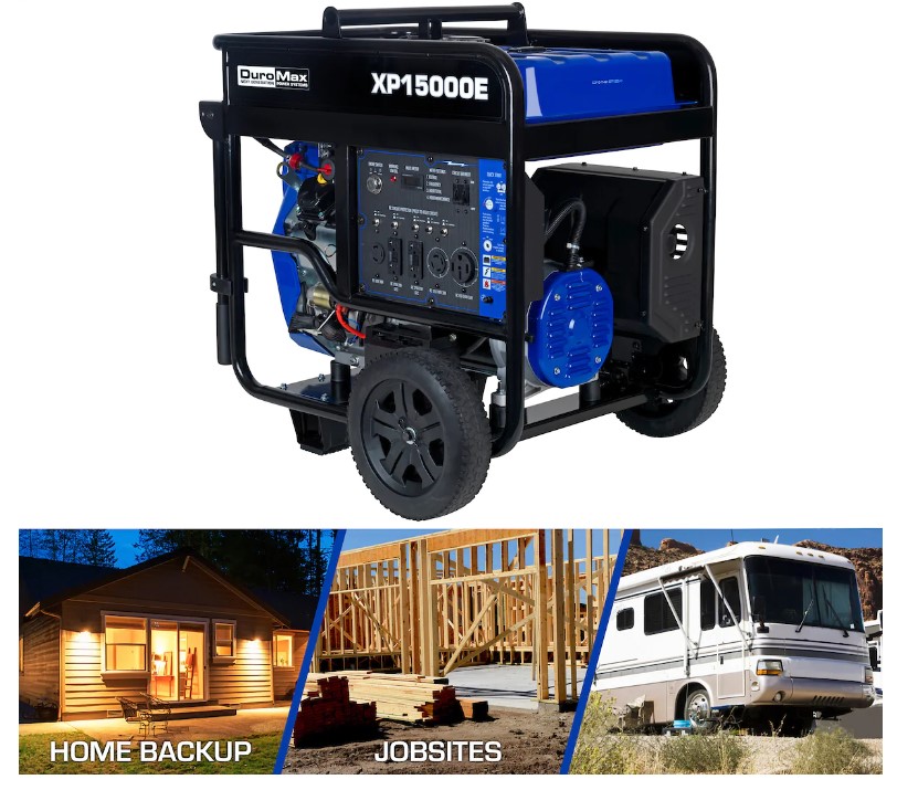 Generator_Mart's tweet image. Where do you need power? On the road, at home, or worksite? The @DuroMaxPower XP15000EH can do it all! Click ow.ly/nG2U50QmbPz to see all the specs.

#Duromax #PortableGenerator #EmergencyPower #RV #DualFuel