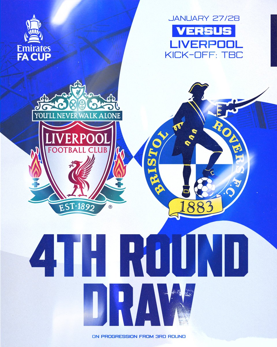 Number 3️⃣... That's Liverpool!

Should we progress to the fourth round of the FA Cup, we'll travel to Anfield. 🤩

Thoughts, Gasheads?