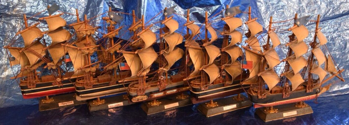 Check out Model Ship Collection - Vintage Historic American Sailboats - RARE 

ebay.com/itm/2349959627… #eBay via @eBay 

#boats #boating #sailboats #modelships #history #AmericanHistory