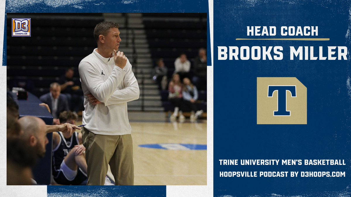 Head Coach Brooks Miller of @TrineThunderMBB will be appearing on the Hoopsville Podcast on D3hoops.com TONIGHT at approximately 7:40 pm! Be sure to tune-in!!!