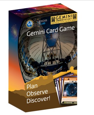 If you are at #AAS243 take a break and visit the NOIRLab booth to see a demo of the @GeminiObs virtual #GeminiCardGame game -- where you can experience the complex decisions required to run a world class observatory! gemini.edu/GCG #AAS243 #DiscoverTogether #NSFstories