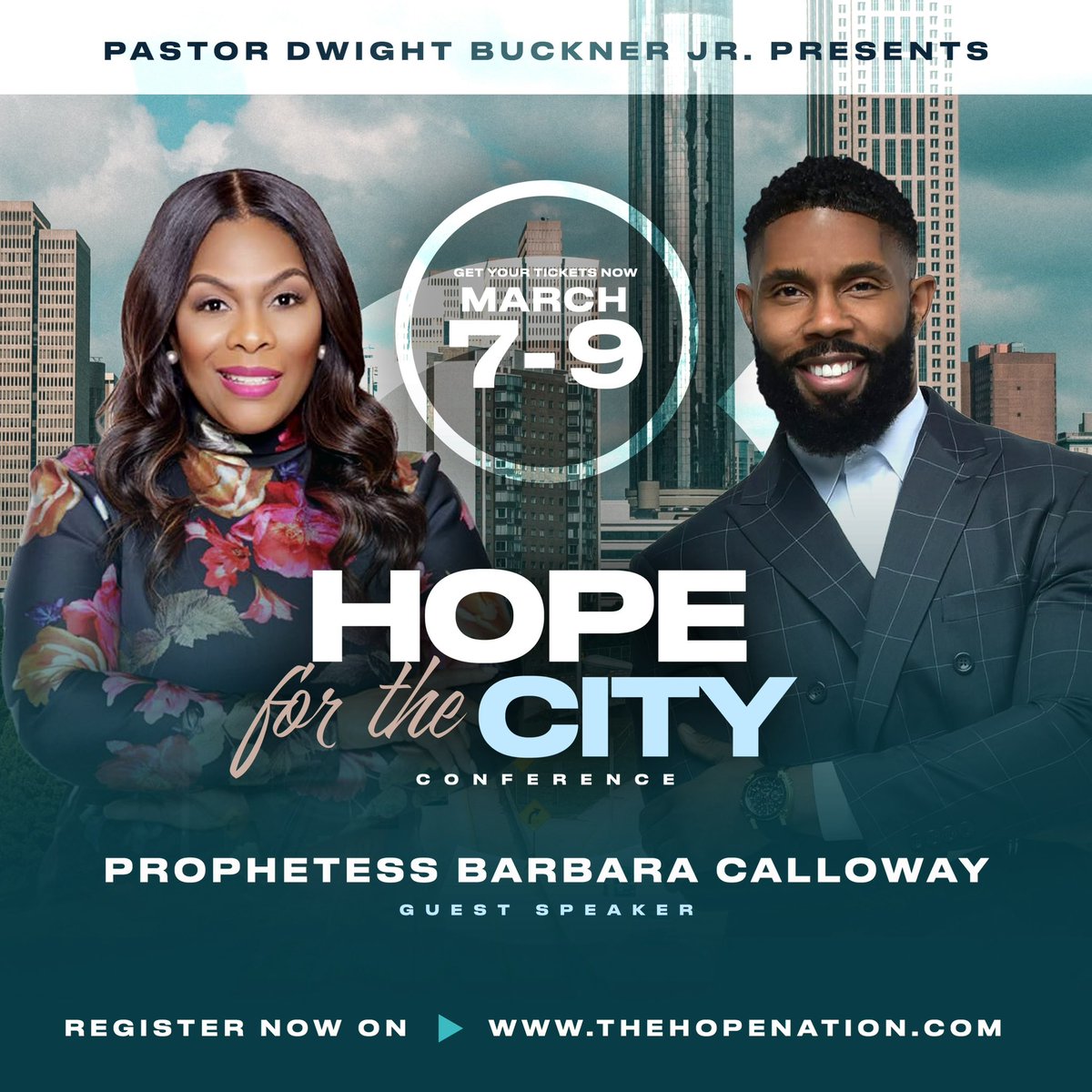DwightBucknerJr's tweet photo. HOPE FOR THE CITY CONFERENCE ATLANTA WELCOMES Barbara Calloway🔥🔥 MARCH 7-9

START YOUR NEW YEAR OFF RIGHT GO REGISTER AT 
https://t.co/9taR6ljhft https://t.co/1g9Y6KJrXA
