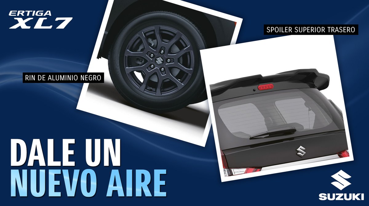 Suzuki_Mex's tweet photo. Este inicio de año es un buen momento para renovar tu nave. 🚙
Conoce el catálogo completo de accesorios de la #ERTIGAXL7: 👉 https://t.co/Y9Ftv0eTmi https://t.co/PoDpfUIcrB