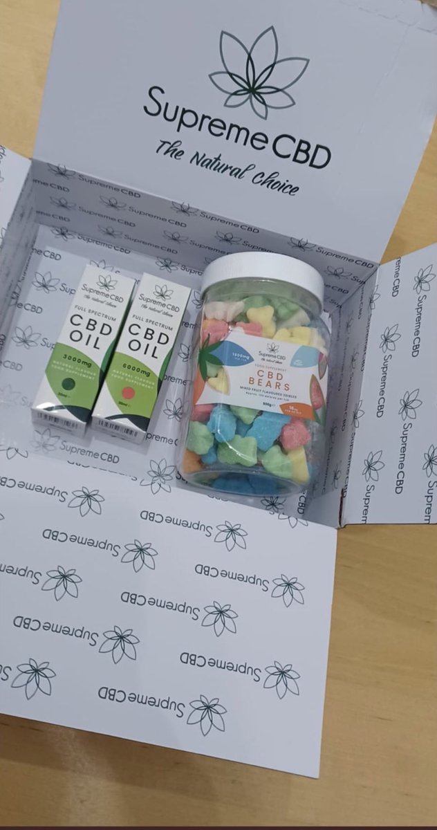 afowler06's tweet image. Retweet this for me please people 🙏🏻 Fresh delivery of @supreme_cbd gummy bears,  who’s wants a FREE BOX,  Retweet and comment for a chance to WIN,  must be FOLLOWING @supreme_cbd to WIN,  you can also save 40% of EVERYTHING with code Fowler40 at supremecbd.uk