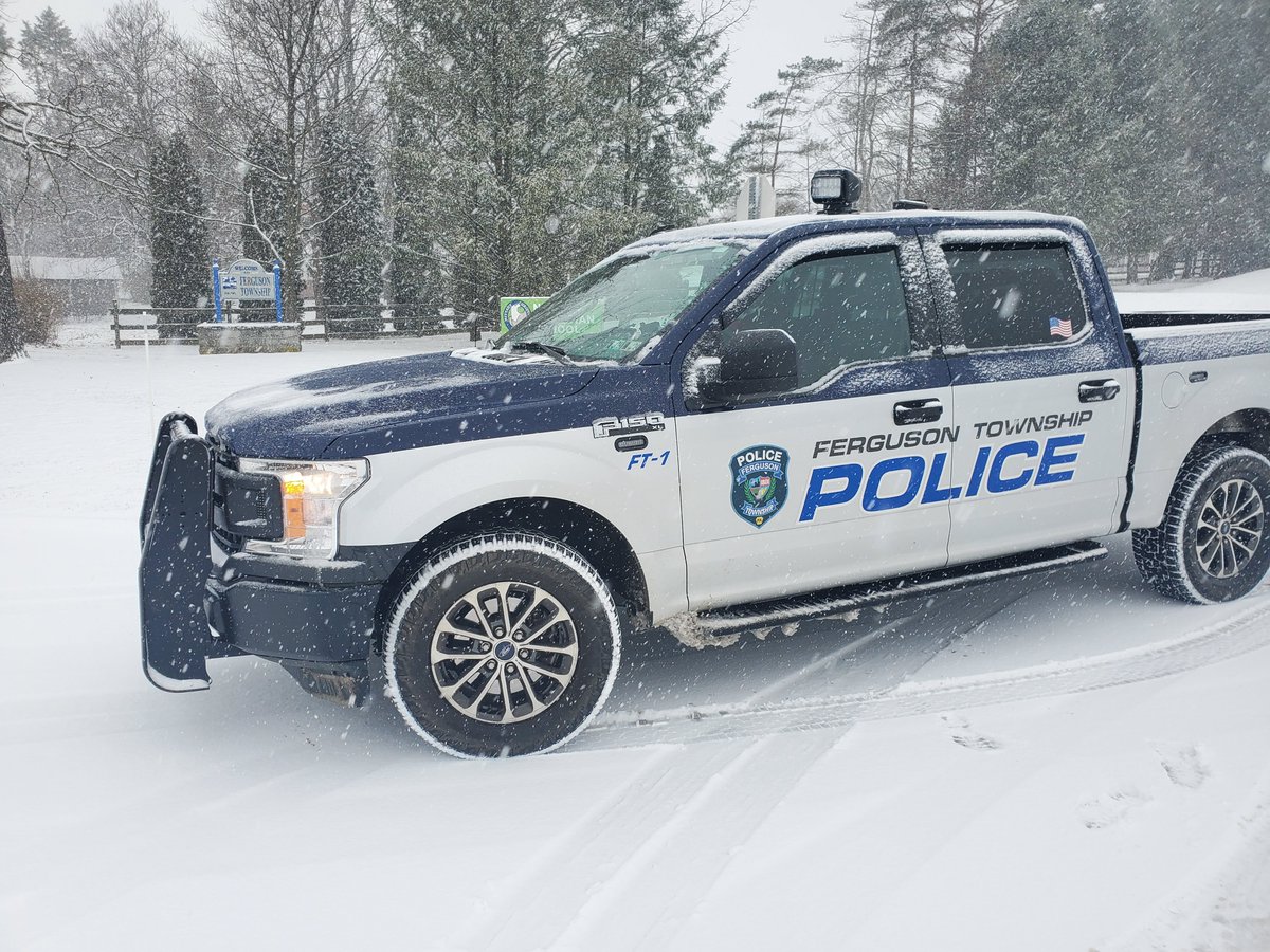 FergusonTwpPD's tweet photo. #FergusonTownship Police Officers are out in all weather, and this weekend was no different! https://t.co/Z3m5zZjbQn